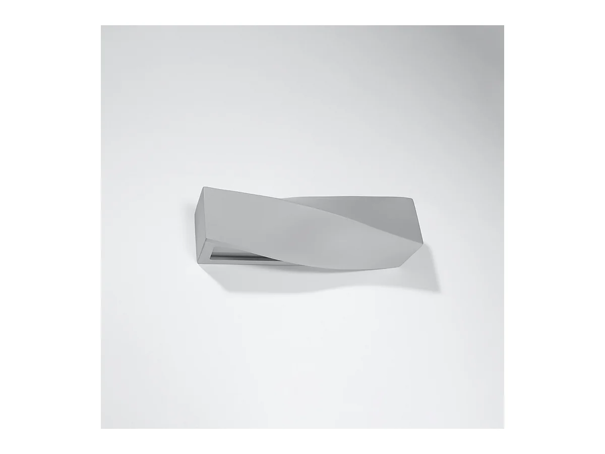 Wandlampen Sigmonix modern van  - 1 lichtbronnen 3000K - L.42 x H.14 cm - grijs