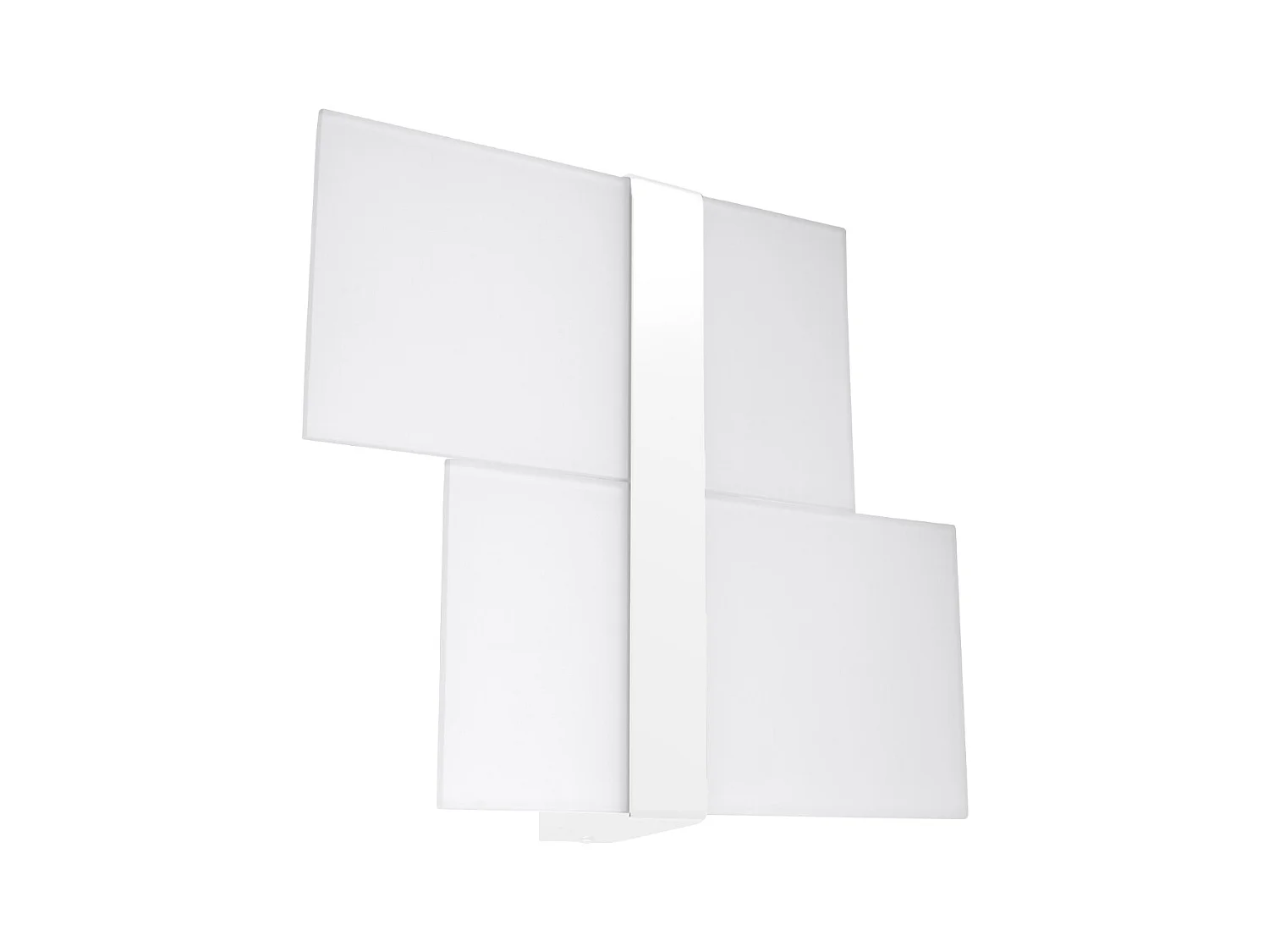 Lampade da parete Verre moderno di acciaio/vetro - 2 sorgenti luminose 3000K - L.39 x A.28 cm - bianco