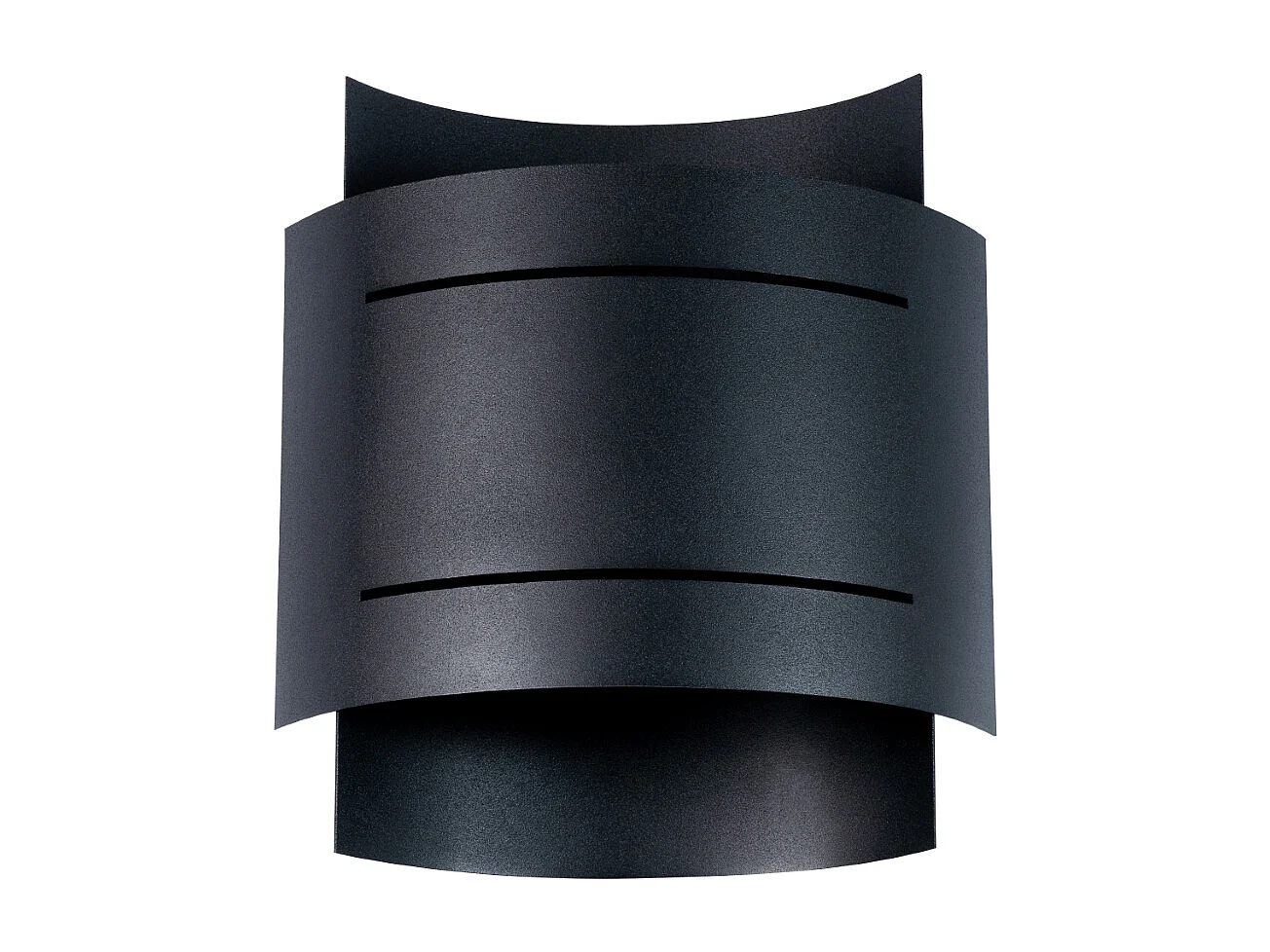 Appliques Ignisra moderne en acier - 1 sources lumineuses 3000K - L.21 x H.23 cm - noir