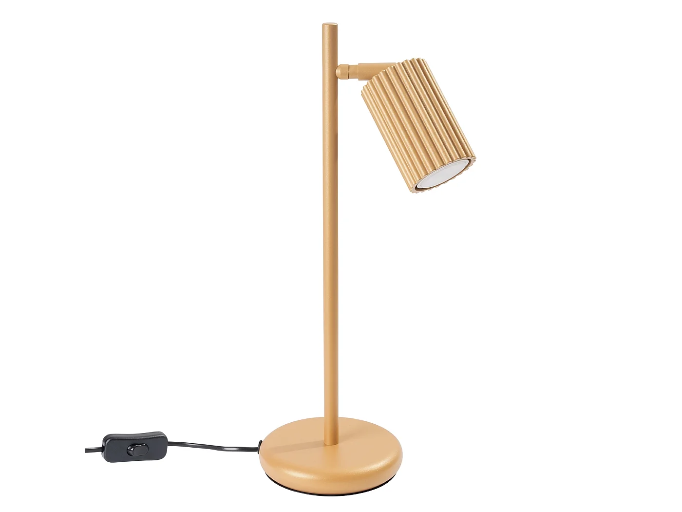 Lampe de bureau Gloow minimaliste en aluminium - 1 sources lumineuses 3000K - L.14,5 x H.43 cm - doré