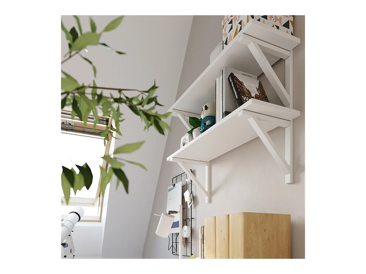 Lampy biurkowe nowoczesny Briix, stal - 1 źródło światła 3000K - L.14.5 x H.43 cm - biały