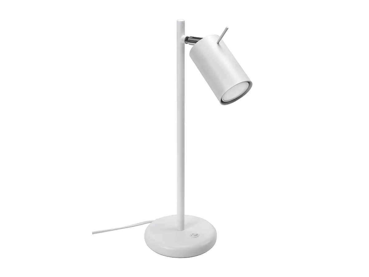 Lampes de bureau Briix moderne en acier - 1 sources lumineuses 3000K - L.14,5 x H.43 cm - blanc
