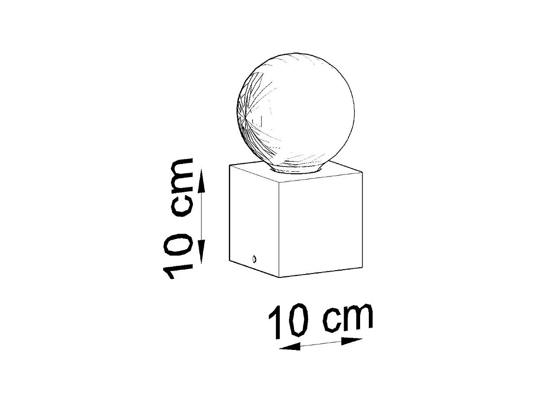 Lampy biurkowe skandynawski Zxina, drewno - 1 źródło światła 3000K - L.10 x H.10 cm - naturalne drewno