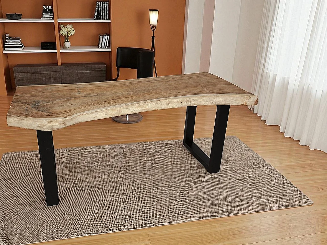 MESA DE JANTAR DE MADEIRA COM PÉ DE METAL: Dê um toque diferente à sua casa