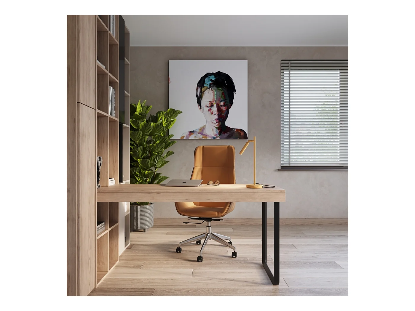 Lampa biurkowa nowoczesny Brill, stal - 1 źródło światła 3000K - L.14 x H.43 cm - złoty