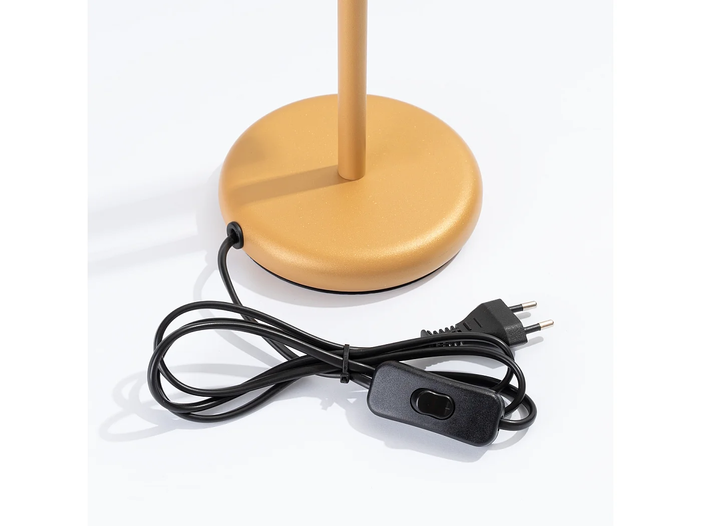 Lampe de bureau Brill moderne en acier - 1 sources lumineuses 3000K - L.14 x H.43 cm - doré