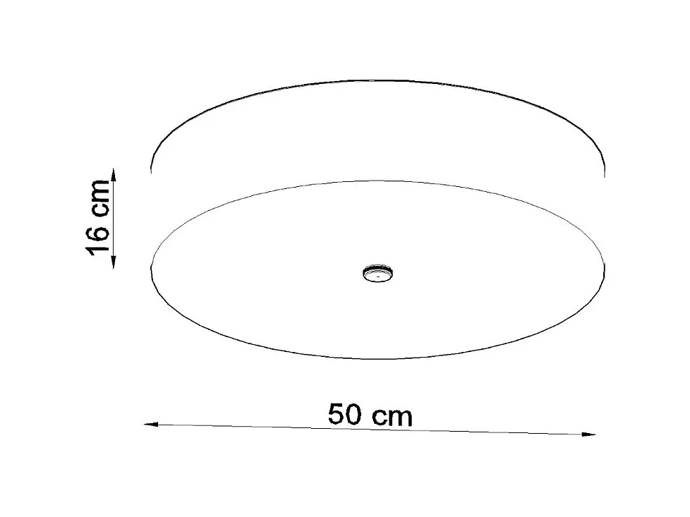 Plafony minimalistyczny Kalmaris, tkanina/szkło/stal - 5 źródło światła 3000K - L.50 x H.16 cm - biały