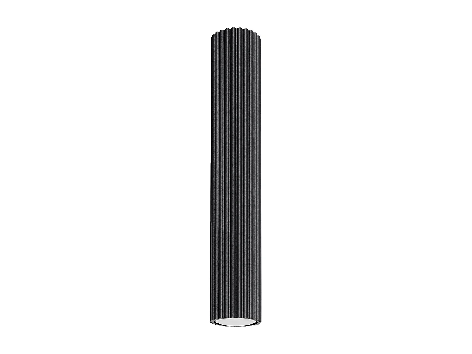 Plafonnier Gloow minimaliste en aluminium - 1 sources lumineuses 3000K - L.6,5 x H.40 cm - noir