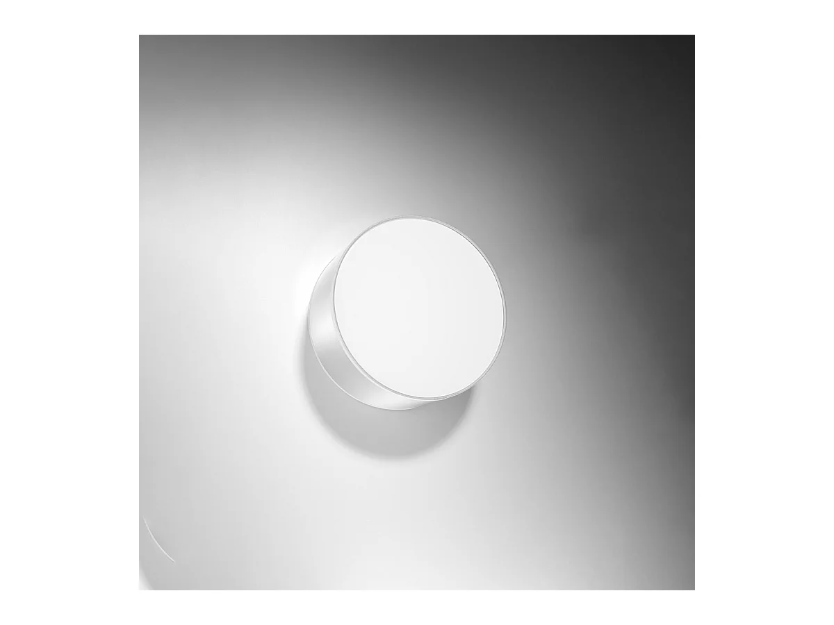 Plafonniers Cercle minimaliste en PVC - 1 sources lumineuses 3000K - L.25 x H.11 cm - gris
