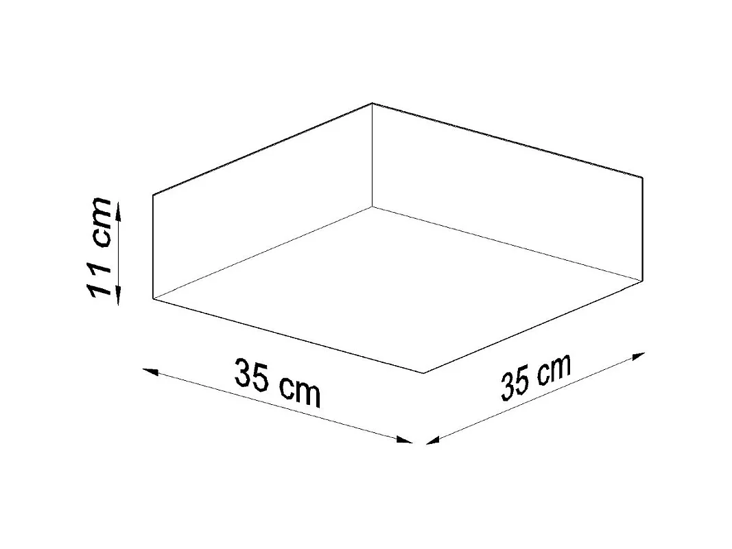Plafonniers Care minimaliste en PVC - 2 sources lumineuses 3000K - L.35 x H.11 cm - gris