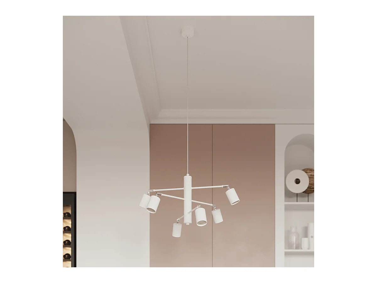 Plafondlampen Torim modern van  - 4 lichtbronnen 3000K - L.100 x H.20 cm - wit