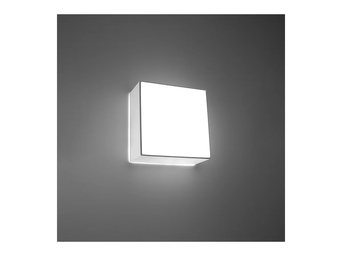 Plafondlampen Care minimalistisch van  - 1 lichtbronnen 3000K - L.25 x H.11 cm - wit