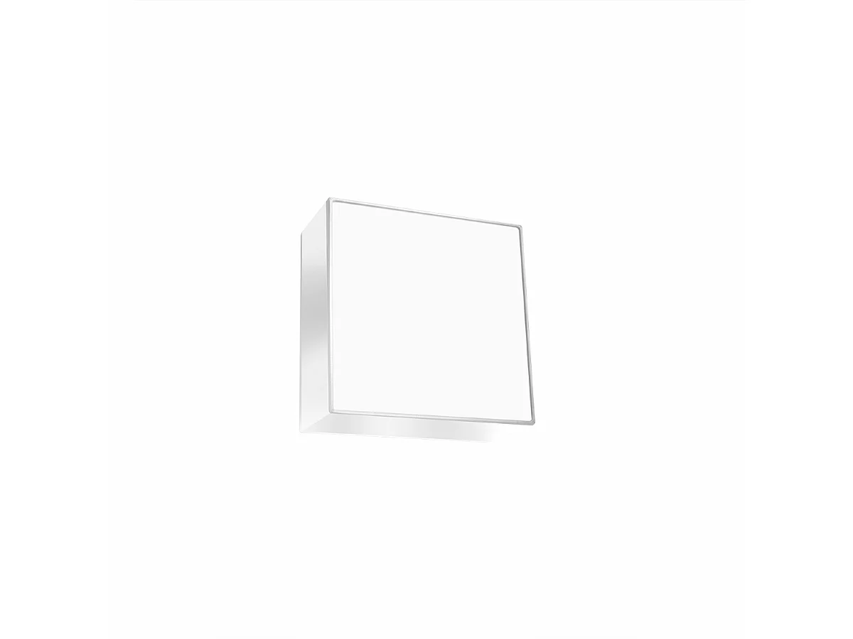 Plafonniers Care minimaliste en PVC - 1 sources lumineuses 3000K - L.25 x H.11 cm - blanc