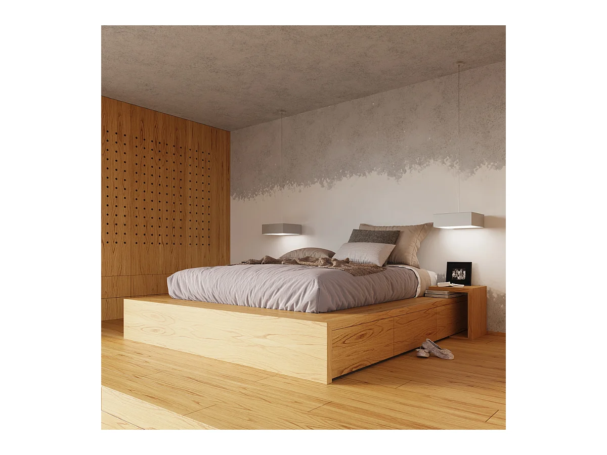 Plafonniers Care minimaliste en PVC - 1 sources lumineuses 3000K - L.25 x H.11 cm - gris