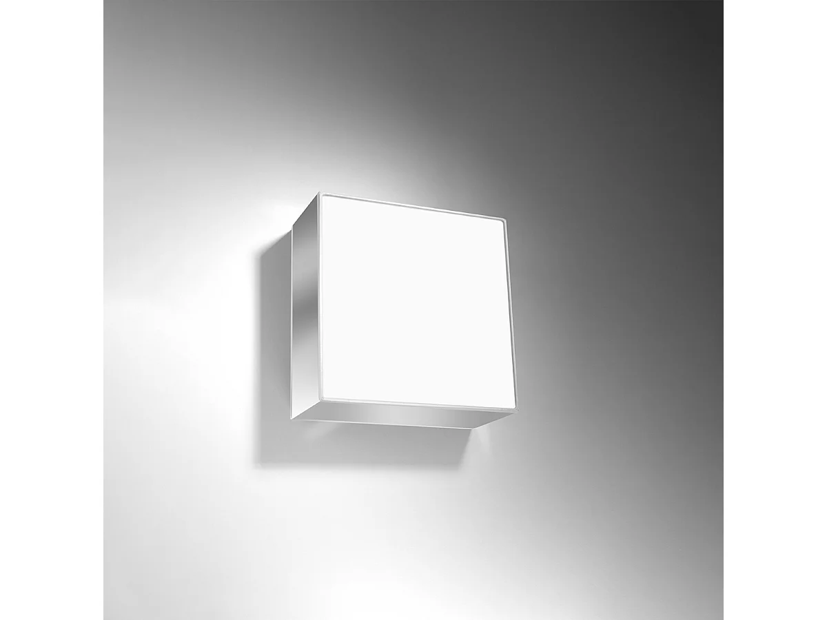 Plafonniers Care minimaliste en PVC - 1 sources lumineuses 3000K - L.25 x H.11 cm - gris