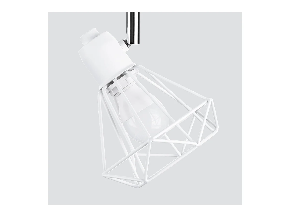 Plafondlampen Lunova modern van  - 3 lichtbronnen 3000K - L.52 x H.19 cm - wit