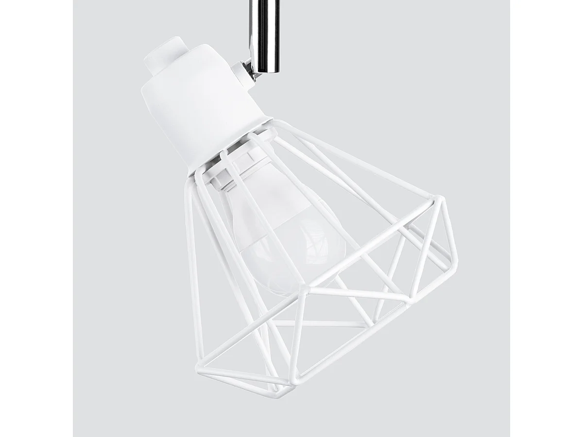 Plafondlampen Lunova modern van  - 3 lichtbronnen 3000K - L.52 x H.19 cm - wit