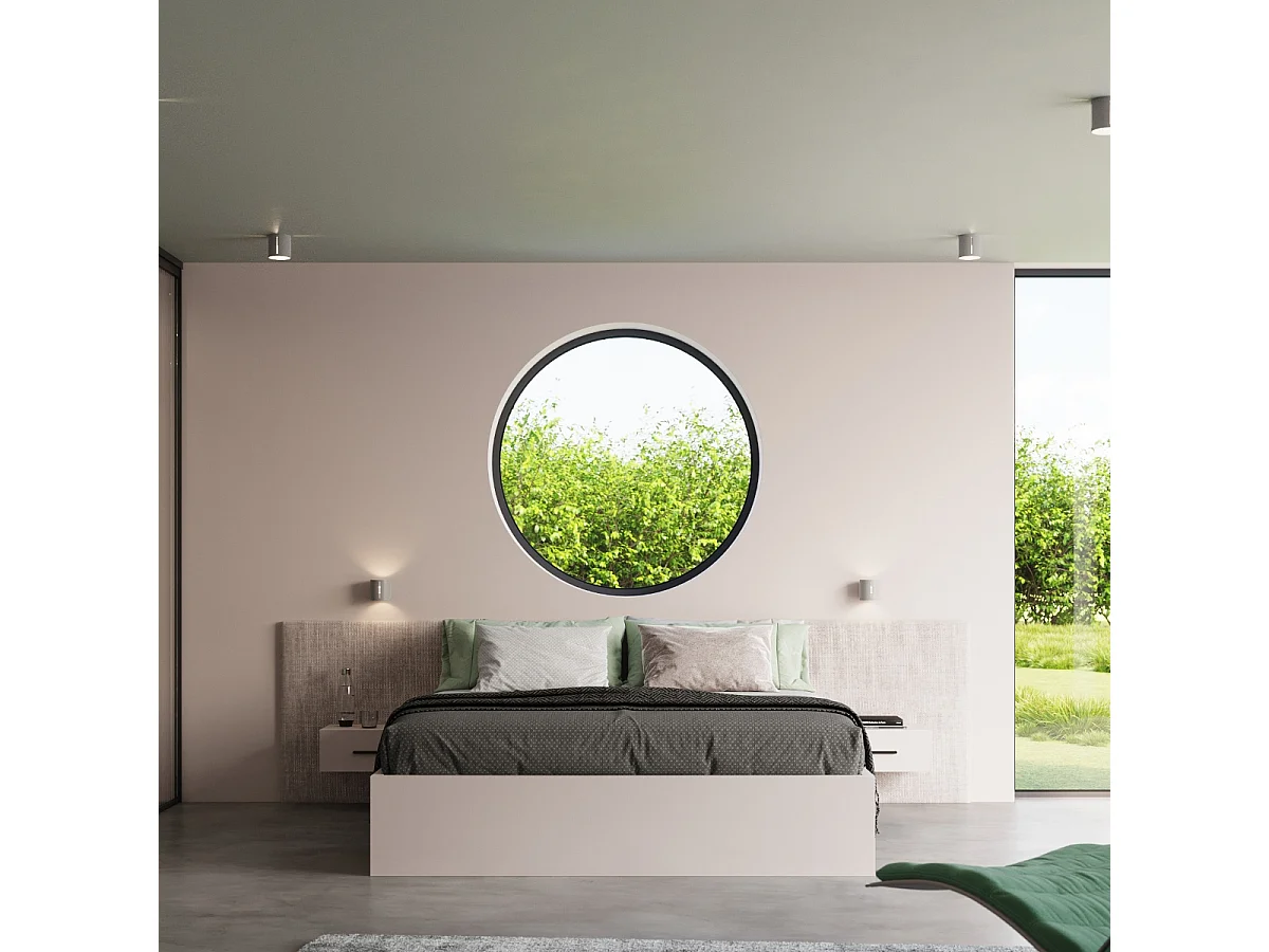 Plafonniers Brich moderne en aluminium - 1 sources lumineuses 3000K - L.10 x H.10 cm - gris