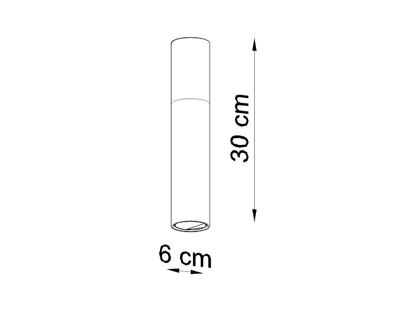 Plafondlampen Poblano modern van  - 1 lichtbronnen 3000K - L.6 x H.30 cm - natuurlijk hout/zwart
