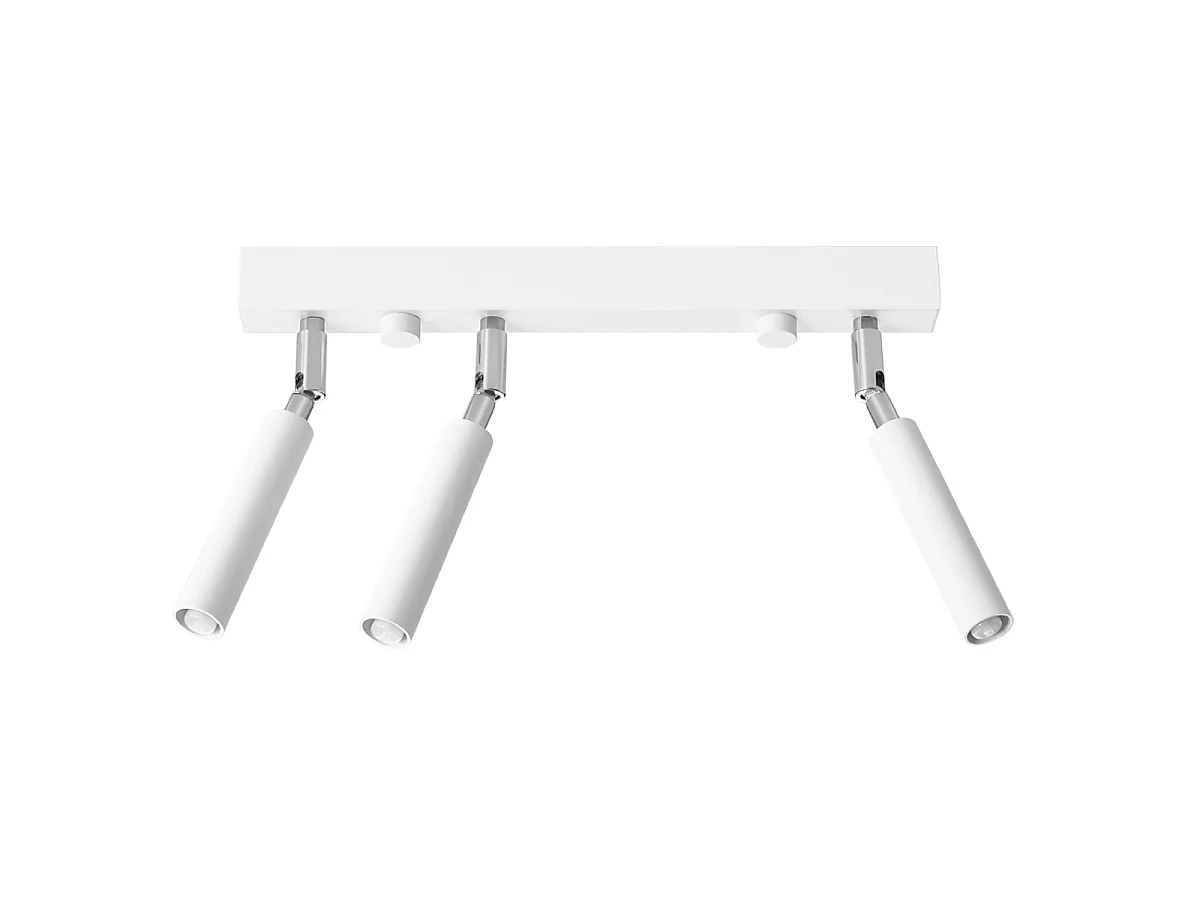 Luminárias de teto Astix moderno, alumínio - 3 fontes de luz 3000K - L.35 x H.20 cm - branco