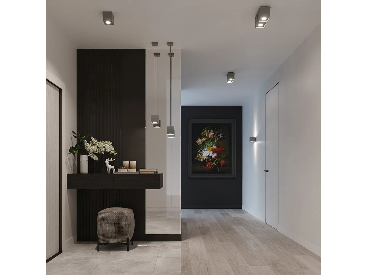 Plafonniers Quadx moderne en aluminium - 2 sources lumineuses 3000K - L.26 x H.12 cm - gris