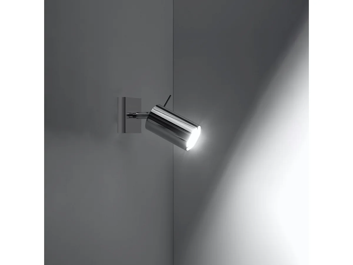 Lampade da soffitto Briix moderno di acciaio - 1 sorgenti luminose 3000K - L.8 x A.8 cm - cromo