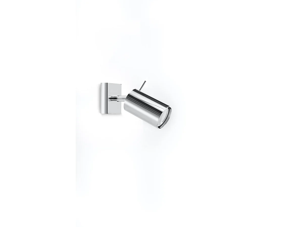 Lampade da soffitto Briix moderno di acciaio - 1 sorgenti luminose 3000K - L.8 x A.8 cm - cromo
