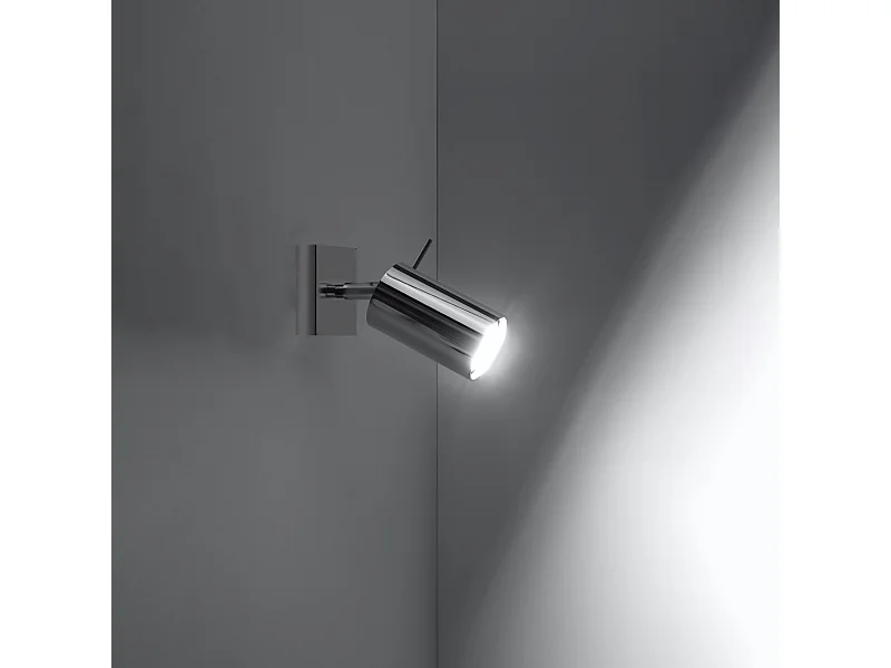 Plafonniers Briix moderne en acier - 1 sources lumineuses 3000K - L.8 x H.8 cm - chrome