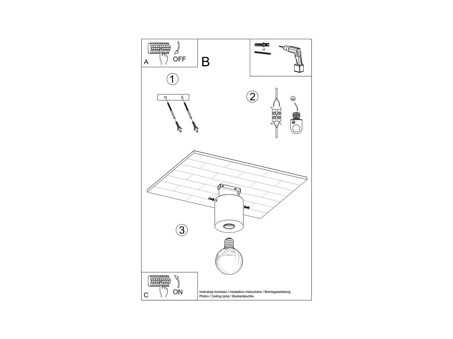 Plafonniers Nalvado scandinave en bois - 1 sources lumineuses 3000K - L.10 x H.10 cm - bois naturel
