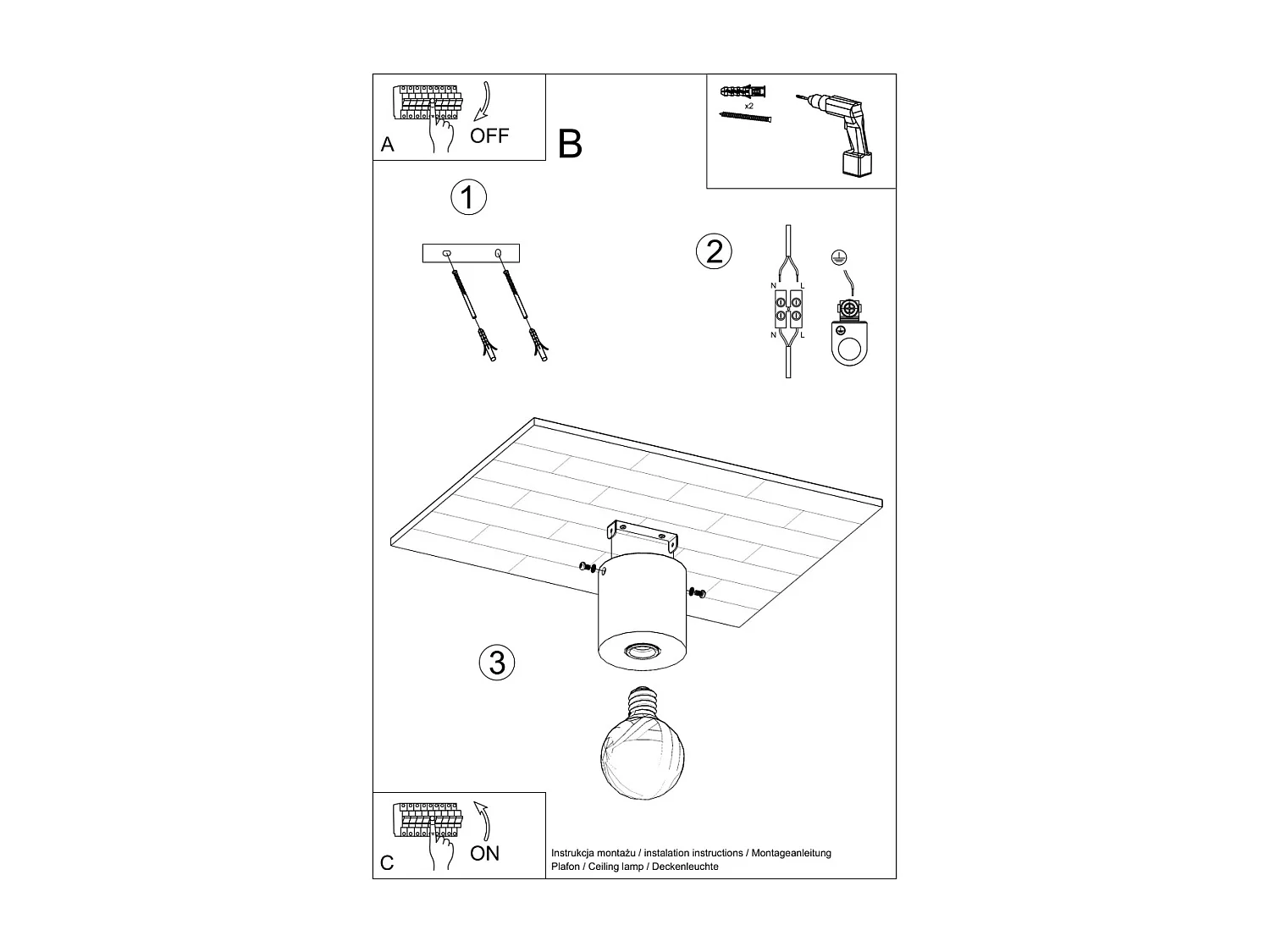 Plafonniers Nalvado scandinave en bois - 1 sources lumineuses 3000K - L.10 x H.10 cm - bois naturel