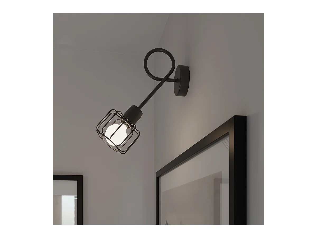 Plafondlampen Celubi modern van  - 2 lichtbronnen 3000K - L.27 x H.19 cm - zwart