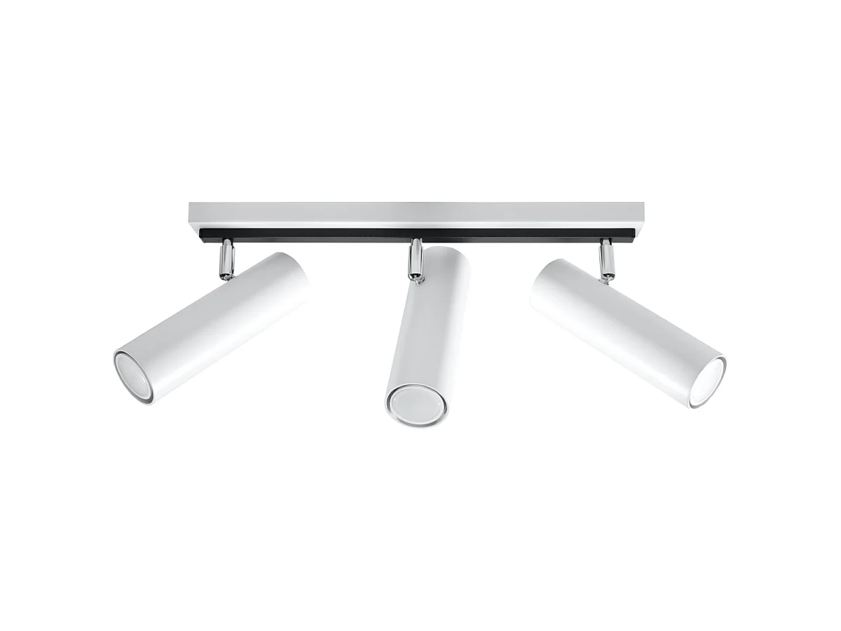 Plafondlampen Invicta modern van  - 3 lichtbronnen 3000K - L.45 x H.20 cm - wit