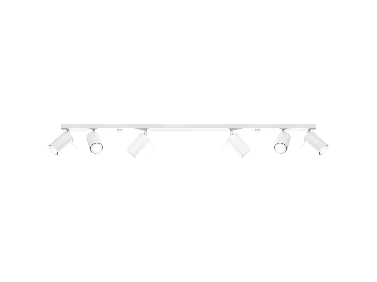 Plafondlampen Briix modern van  - 6 lichtbronnen 3000K - L.118 x H.16 cm - wit