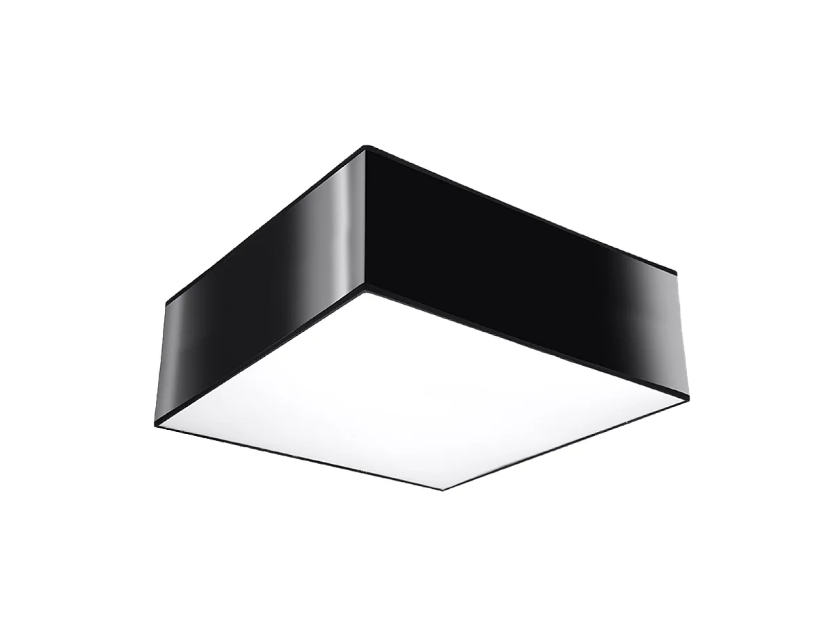 Deckenlampen Care minimalistisch aus  PVC - 1 lichtquellen 3000K - L.25 x H. cm - Schwarz
