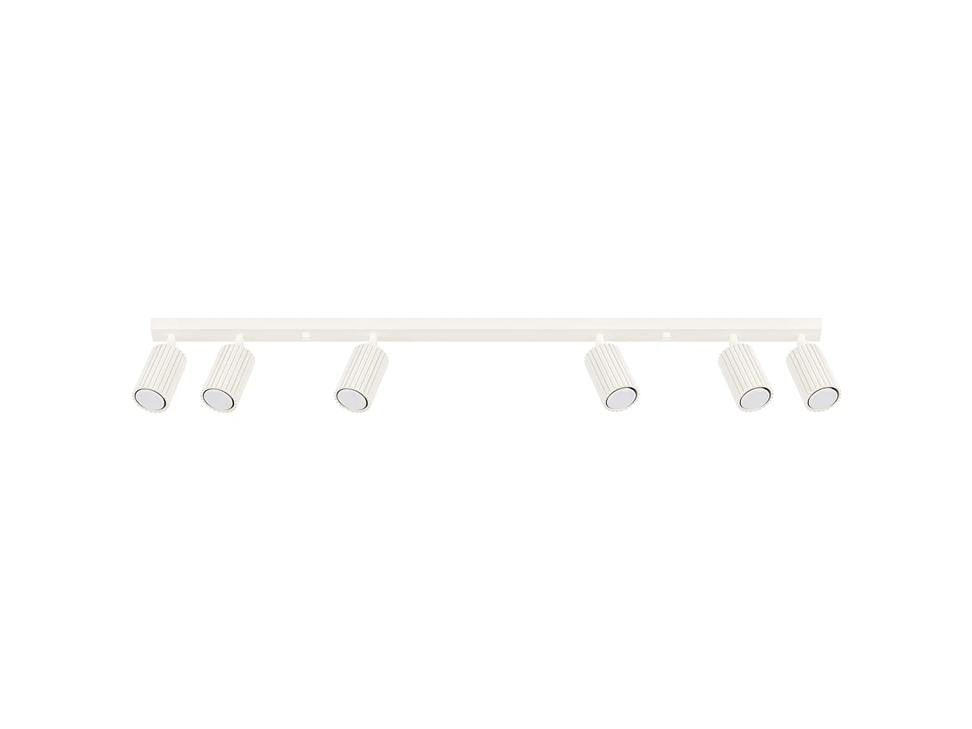 Lampada da soffitto Gloow minimalista di alluminio - 6 sorgenti luminose 3000K - L.117 x A.16,5 cm - beige
