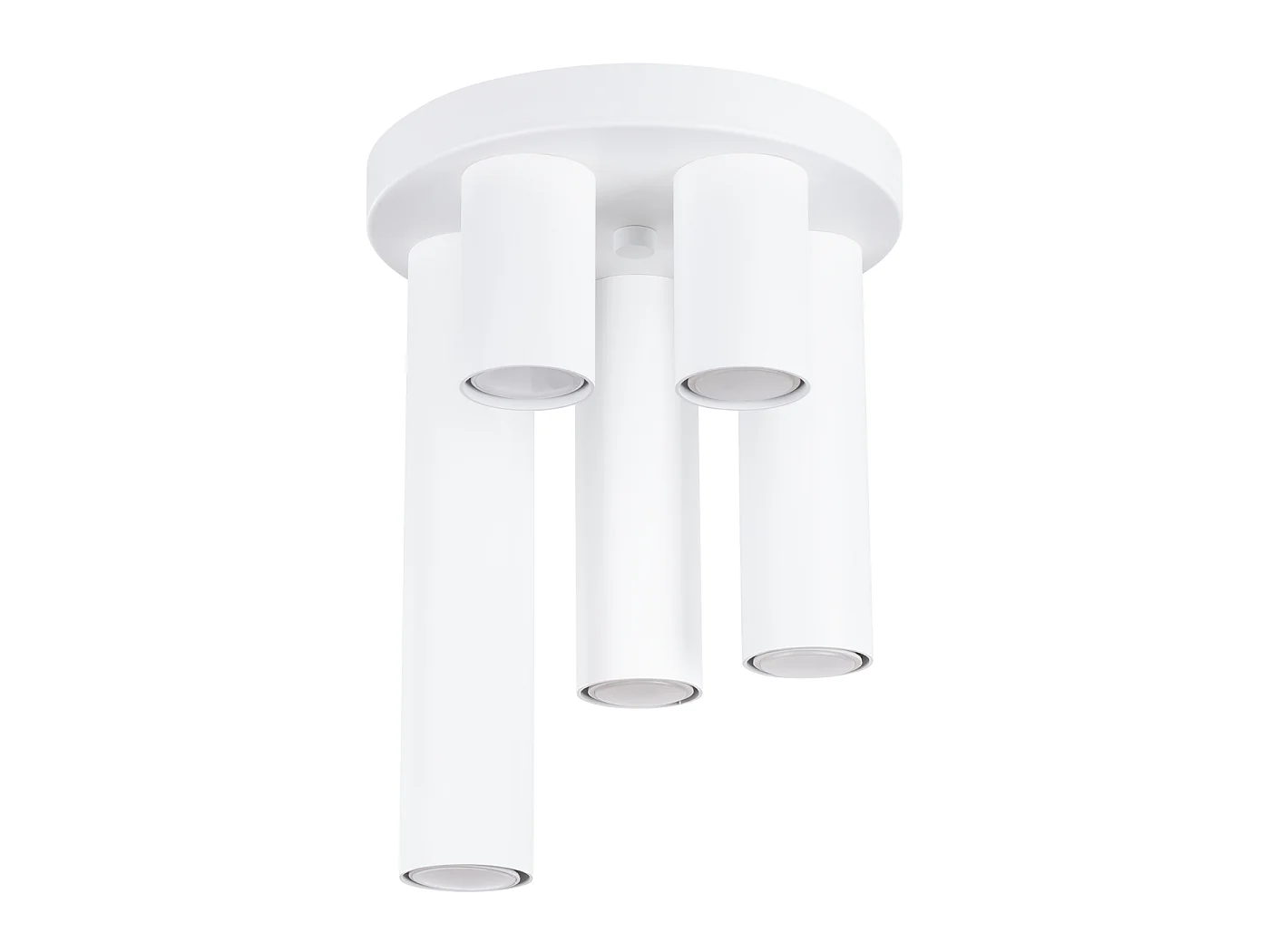 Luminária de teto Toris moderno, aço - 5 fontes de luz 4000K - L.25 x H.33 cm - branco