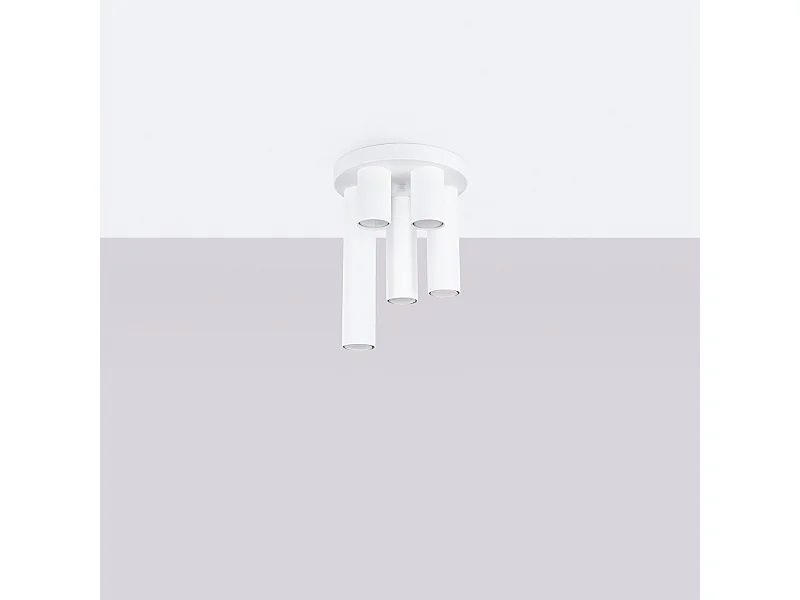 Plafondlamp Toris modern van  - 5 lichtbronnen 4000K - L.25 x H.33 cm - wit
