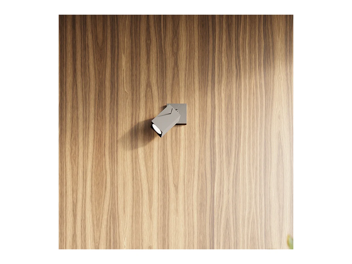 Plafonniers Briow moderne en acier - 4 sources lumineuses 3000K - L.80 x H.16 cm - gris