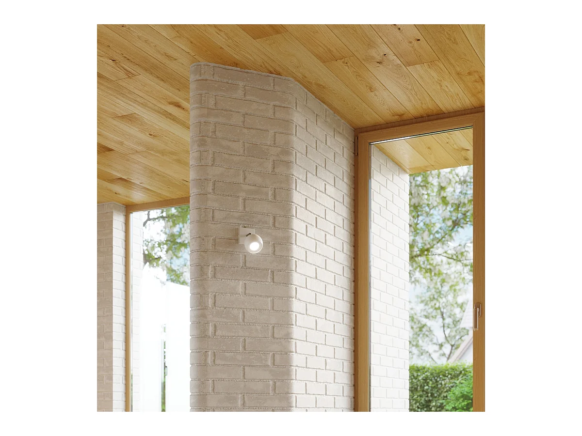 Plafony nowoczesny Rayis, stal - 2 źródło światła 3000K - L.30 x H.16 cm - biały