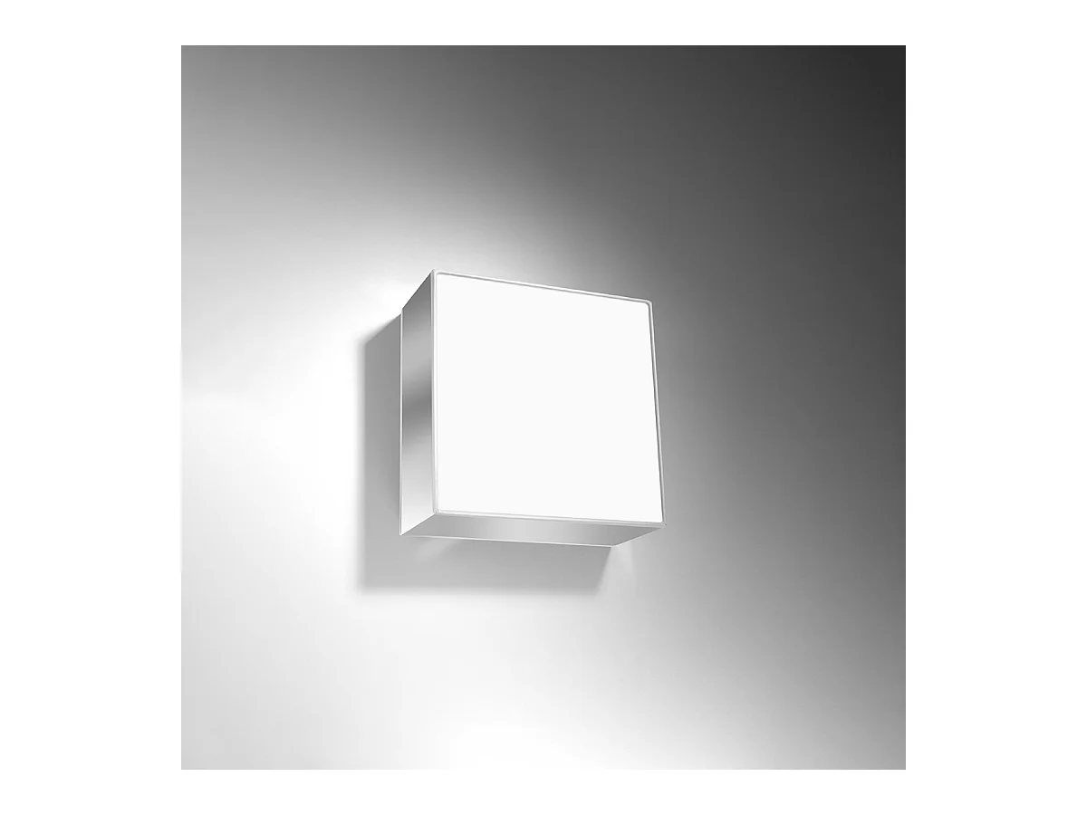 Plafonniers Care minimaliste en PVC - 1 sources lumineuses 4000K - L.25 x H.11 cm - gris