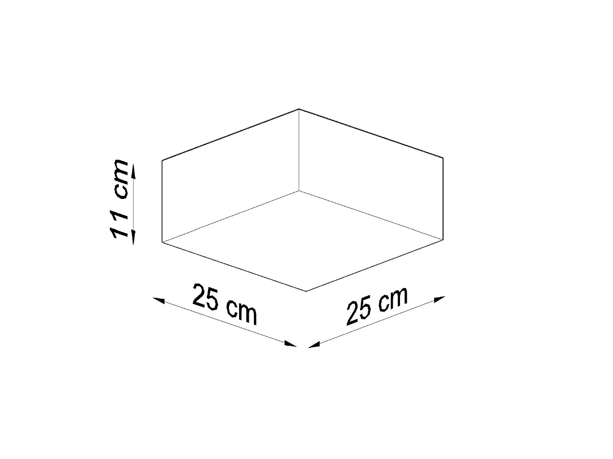 Plafondlampen Care minimalistisch van  - 1 lichtbronnen 4000K - L.25 x H.11 cm - grijs