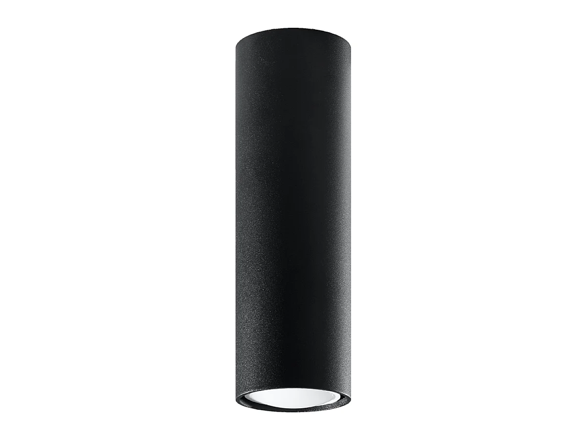 Luminárias de teto Toris moderno, aço - 1 fontes de luz 3000K - L.6 x H.20 cm - preto