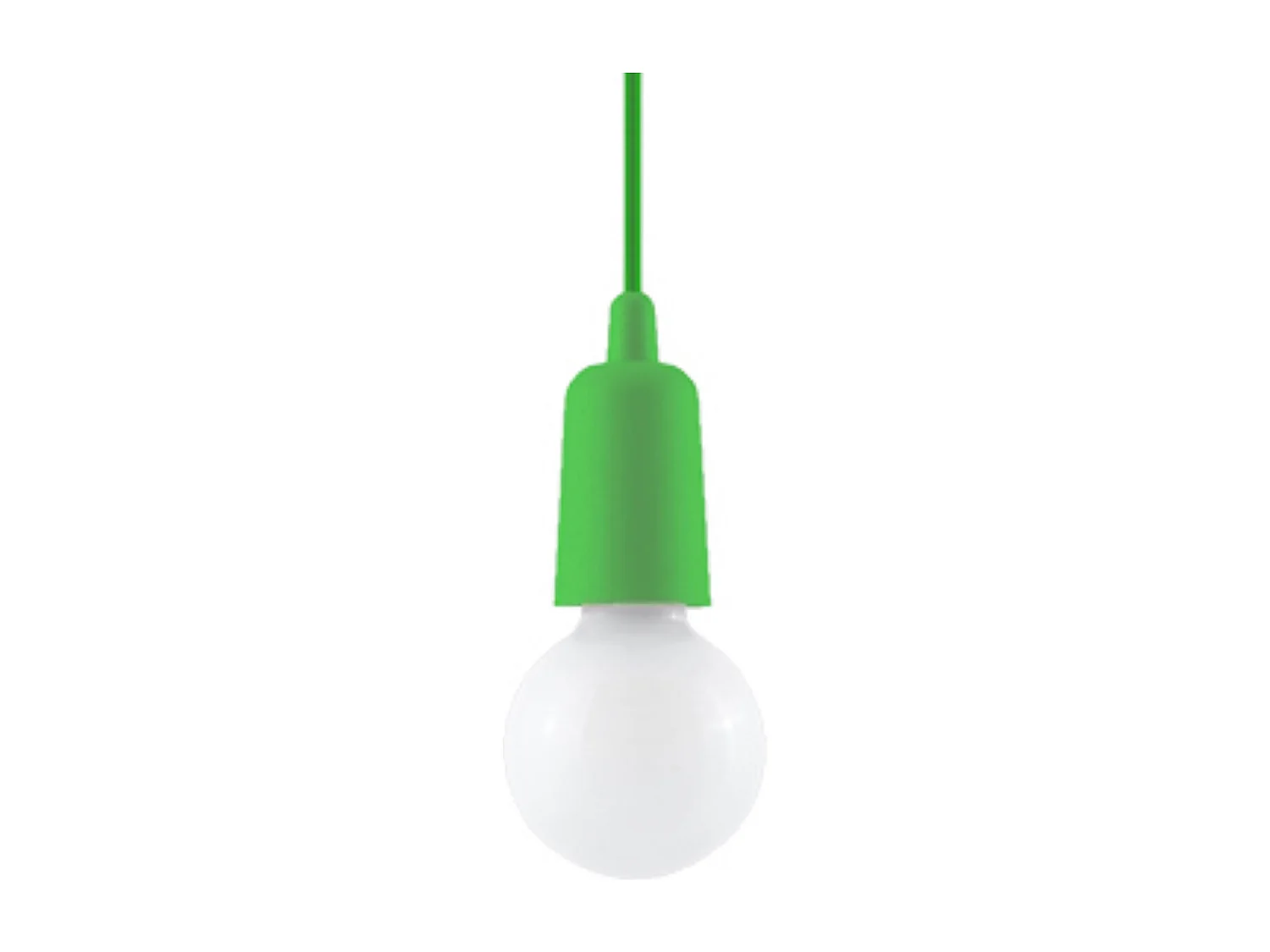 Lampes suspendues Astis moderne en PVC - 1 sources lumineuses 3000K - L.9 x H.90 cm - vert