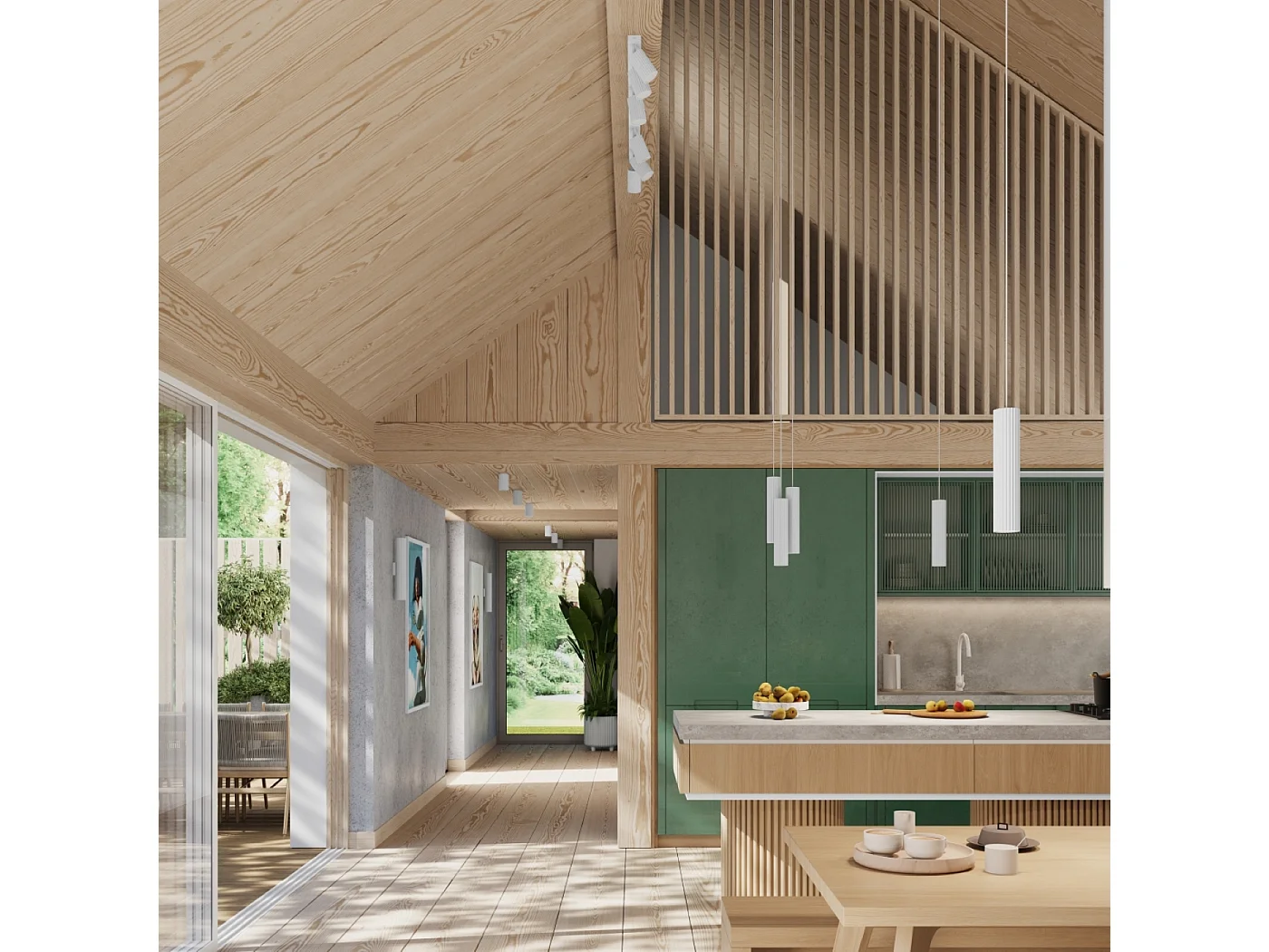 Lampa wisząca minimalistyczny Gloow, aluminium - 3 źródło światła 3000K - L.19.5 x H.108 cm - biały