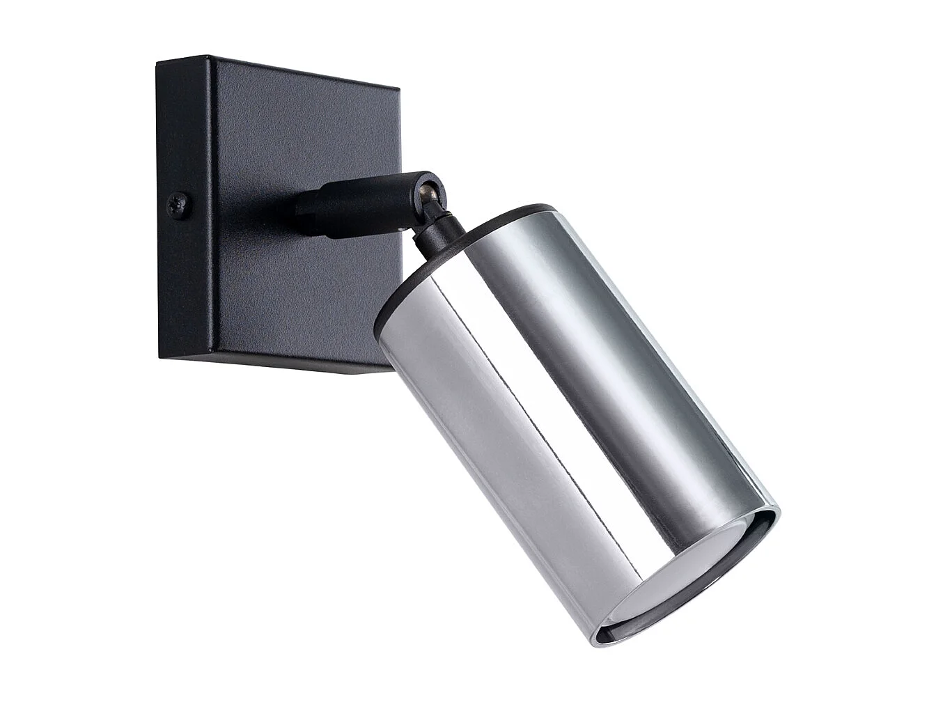 Lustre Glois moderne en acier - 1 sources lumineuses 4000K - L.8 x H.18,5 cm - noir/chromé