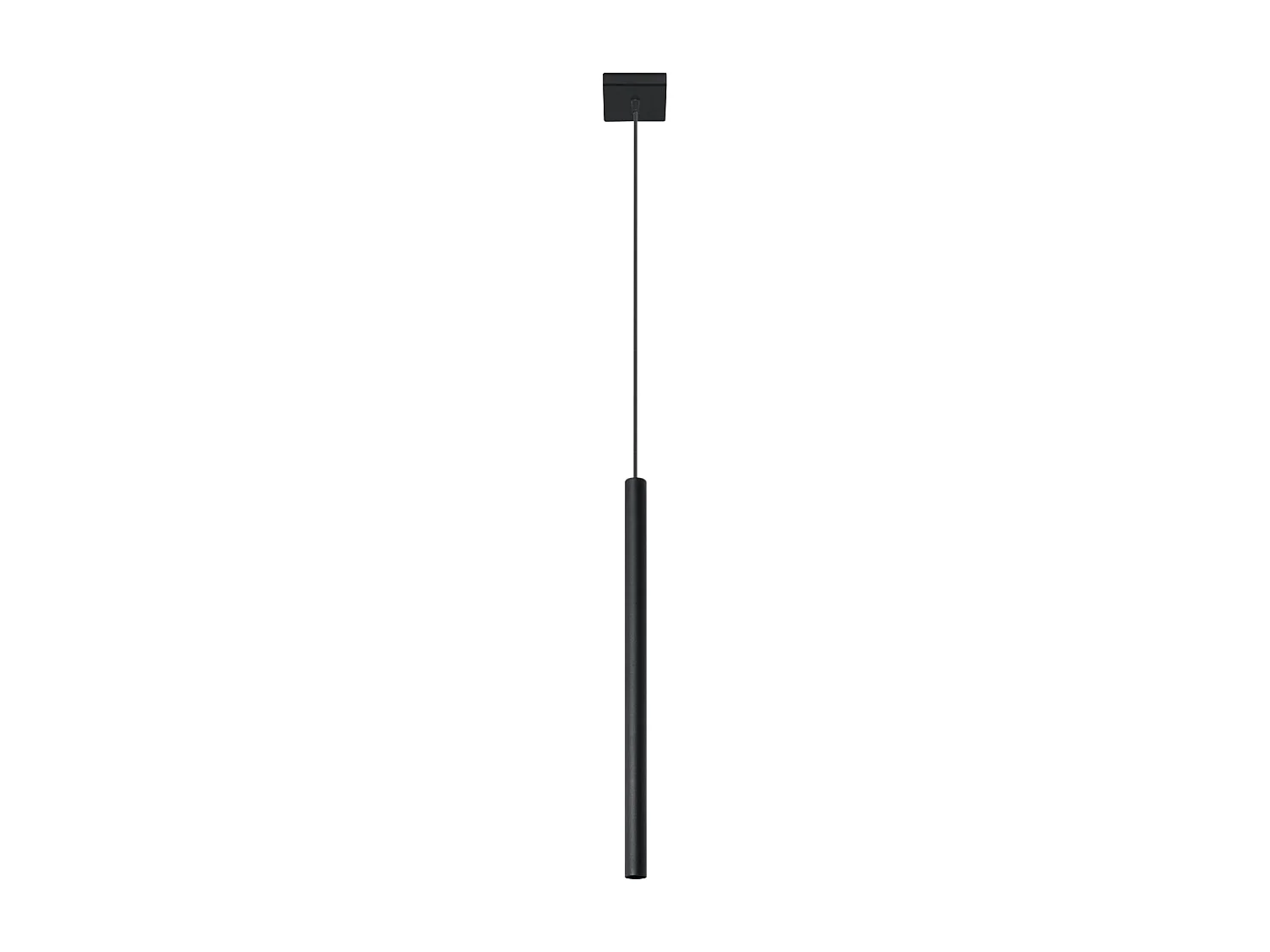 Lampes suspendues Brill moderne en acier - 1 sources lumineuses 3000K - L.8 x H.100 cm - noir