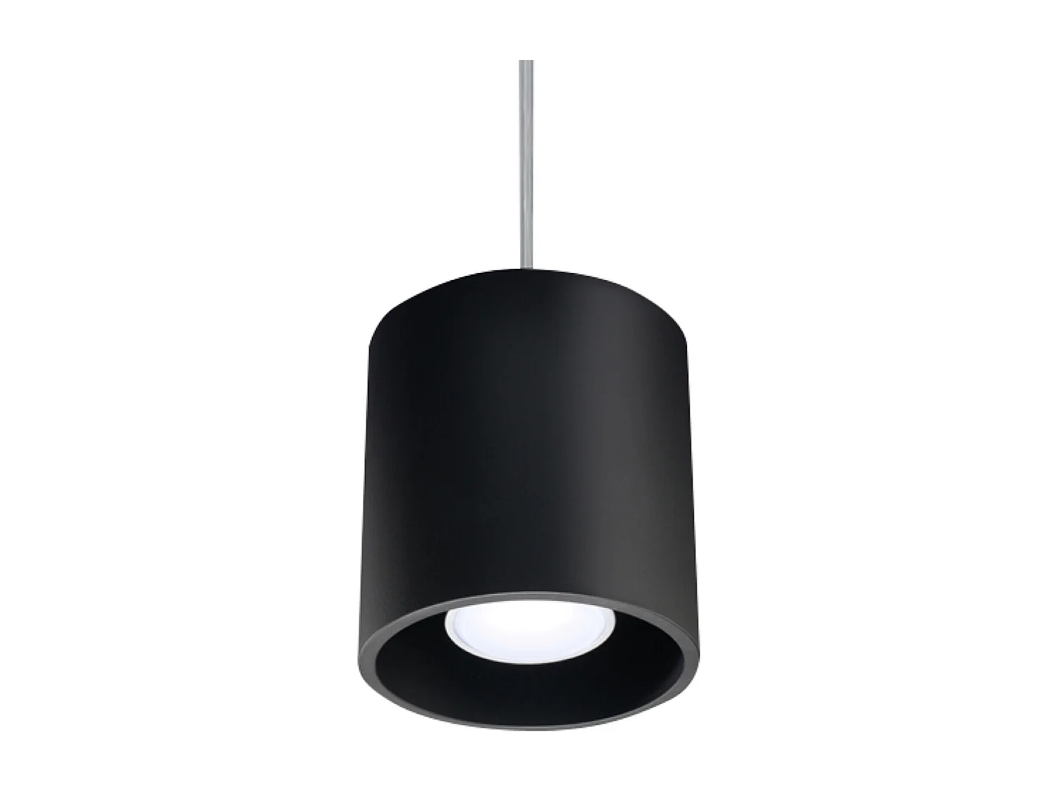 Lampes suspendues Celeris moderne en aluminium - 1 sources lumineuses 4000K - L.10 x H.110 cm - noir