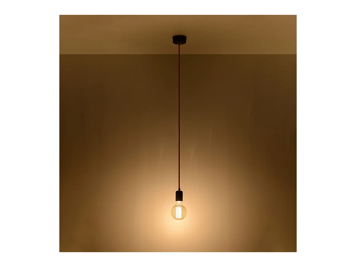Hanglampen Speis modern van  - 1 lichtbronnen 4000K - L.8 x H.106 cm - zwart