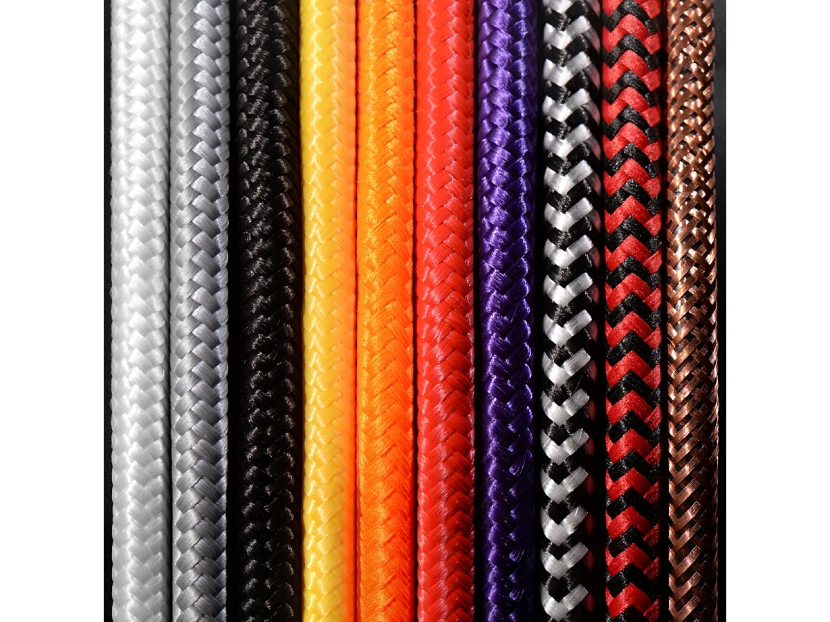 Lampes suspendues Speis moderne en tissu/acier - 1 sources lumineuses 4000K - L.8 x H.106 cm - noir