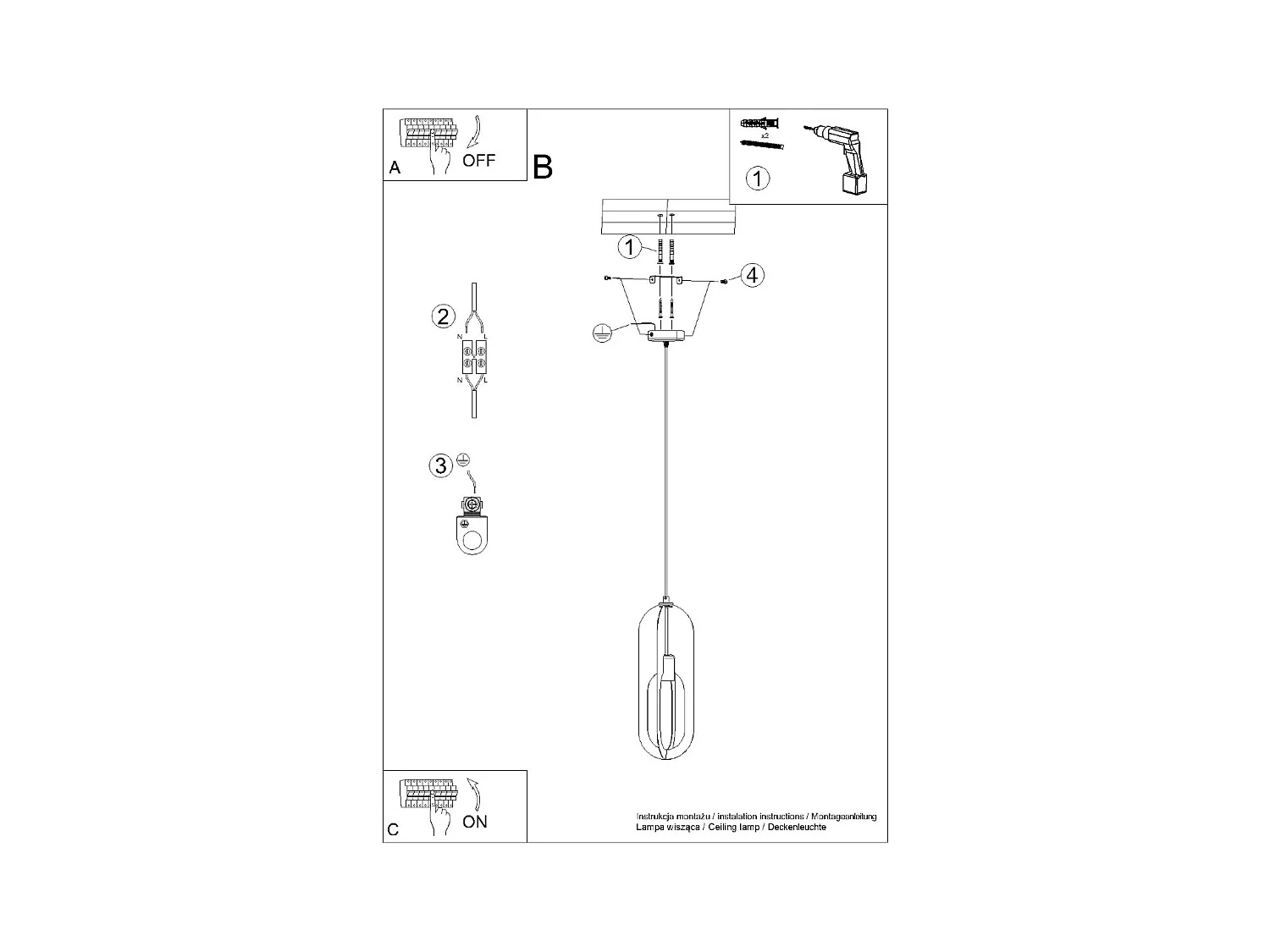 Hanglampen Synexus modern van  - 1 lichtbronnen 3000K - L.11 x H.140 cm - wit